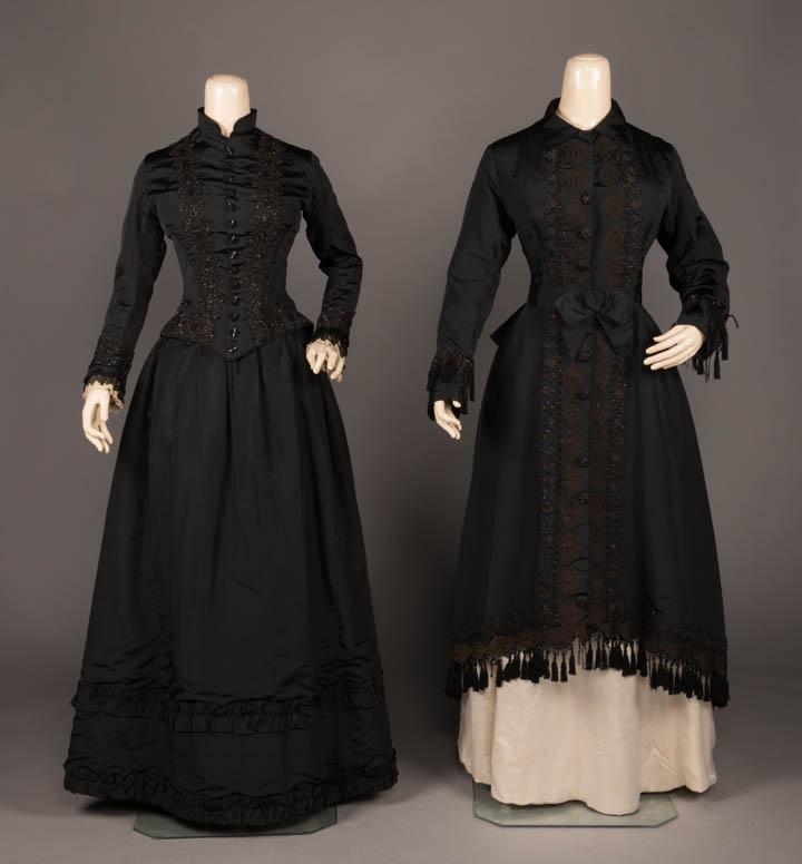 BLACK BEADED AFTERNOON GARMENTS, 1880s (1 of 10)