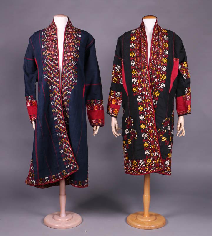 TWO HANDMADE CHERPIS, TURKMENISTAN, EARLY 20TH C. (1 of 10)