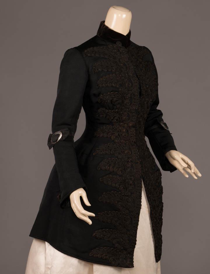 WORTH MOURNING BODICE, PARIS, 1880s (1 of 10)