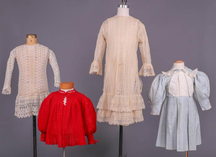 FOUR CHILDRENS GARMENTS, 1880-1890s (1 of 10)