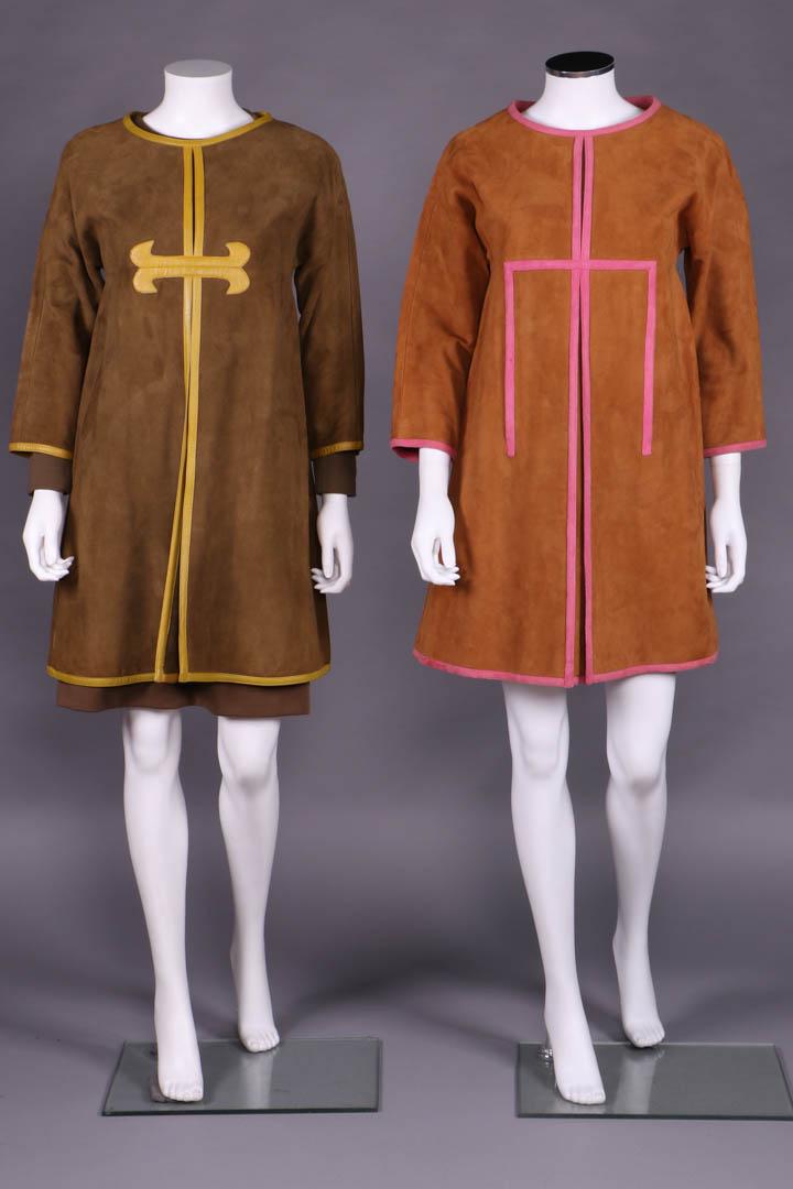 TWO BONNIE CASHIN SUEDE MINI DRESSES, AMERICA, (1 of 11)