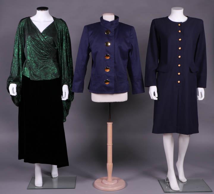 THREE YVES SAINT LAURENT DAY GARMENTS, PARIS, 1980s (1 of 8)