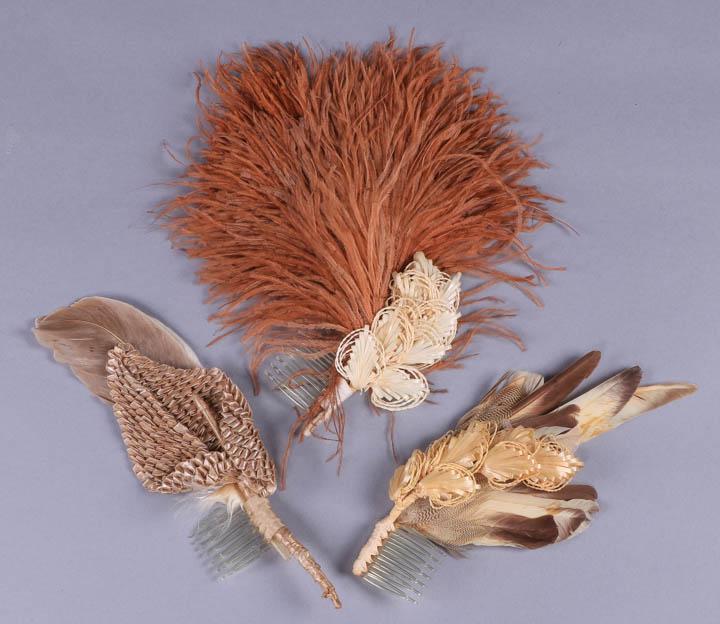 FEATHERED ACCESSORIES, EARLY- MID 20TH C (1 of 8)