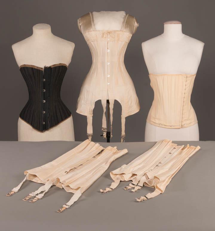 FIVE CORSETS, AMERICA, 1890-1920s (1 of 10)