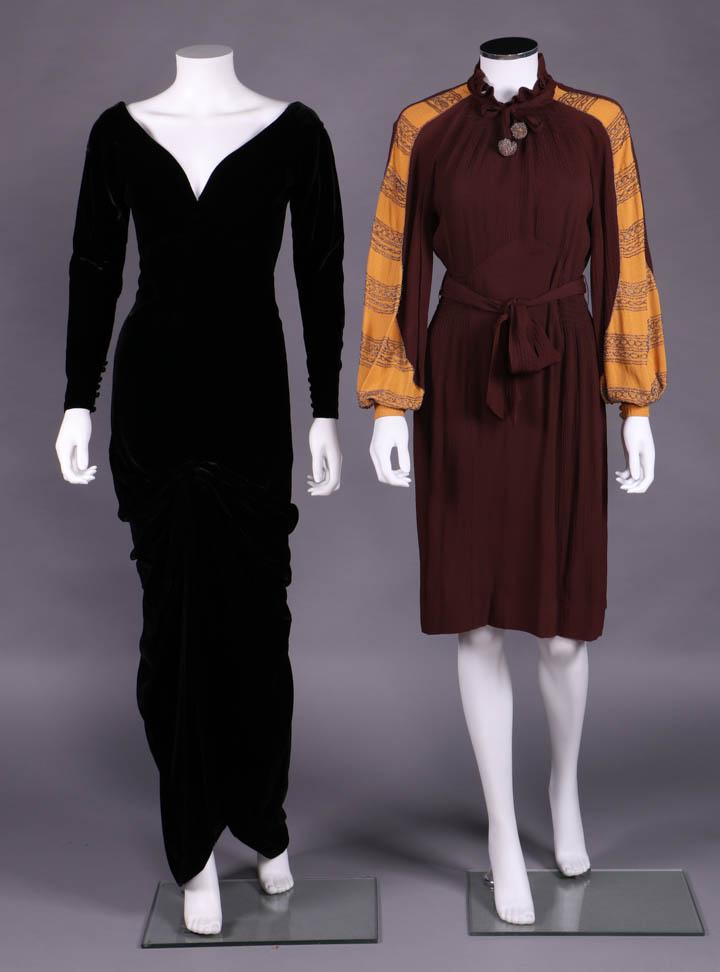 ONE EVENING & ONE DAY DRESS, AMERICA, LATE 1930s (1 of 10)