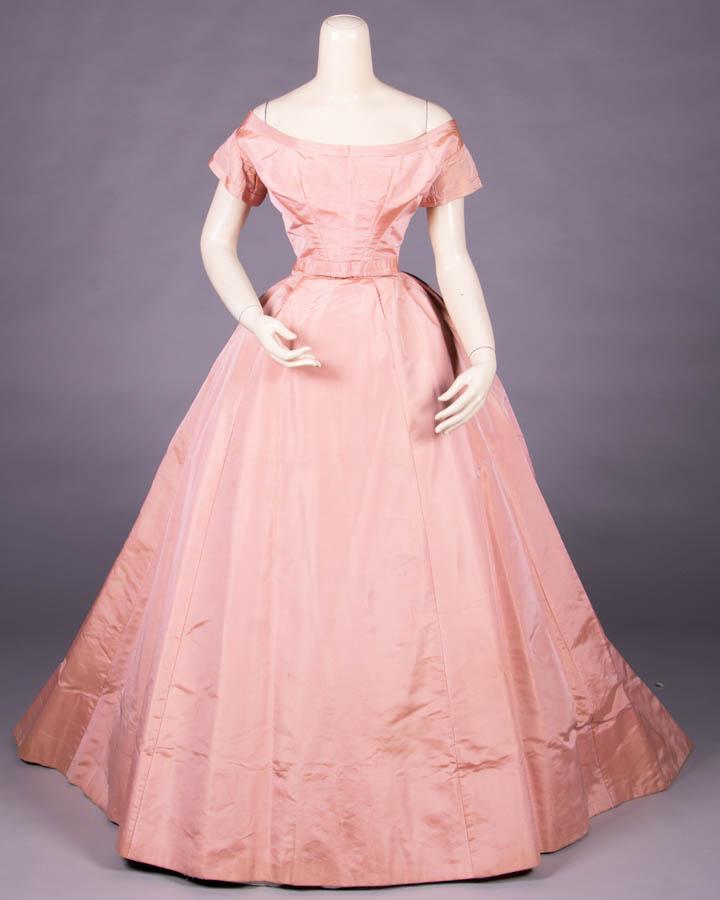 ROSE PINK DINNER GOWN, c. 1868 (1 of 8)