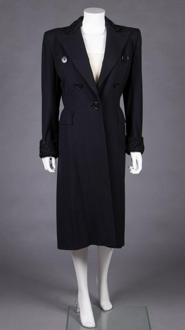 ADRIAN TAILORED EVENING COAT, AMERICA, c. 1947 (1 of 8)