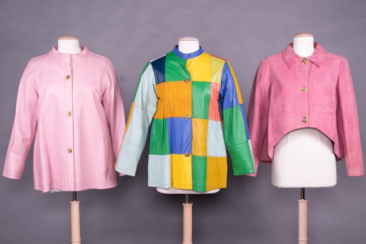 THREE BONNIE CASHIN LEATHER OR SUEDE JACKETS, AMERICA (1 of 10)