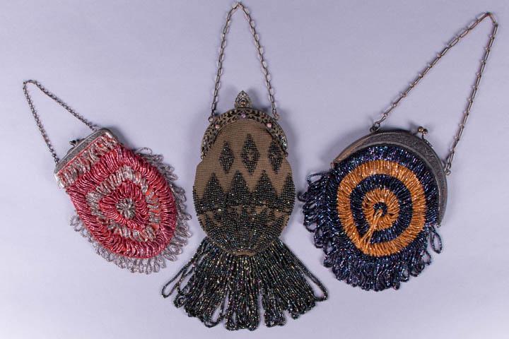 THREE BEADED FRAMED PURSES, CONTINENTAL, 1880-1915 (1 of 10)