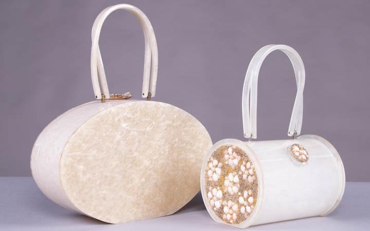 TWO PEARLESCENT WILARDY BOX BAGS, AMERICA, 1950s (1 of 10)