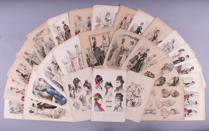 TWENTY NINE ASSORTED FASHION PLATES, FRANCE, 1875-1878 (1 of 10)