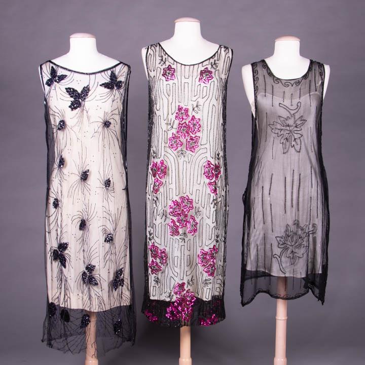 THREE BEADED & SEQUINED PARTY DRESSES, 1920s (1 of 10)