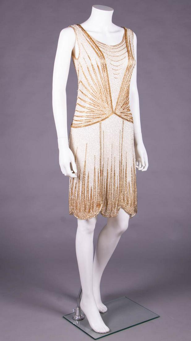 ART DECO BEAD ENCRUSTED PARTY DRESS, MID 1920s (1 of 10)