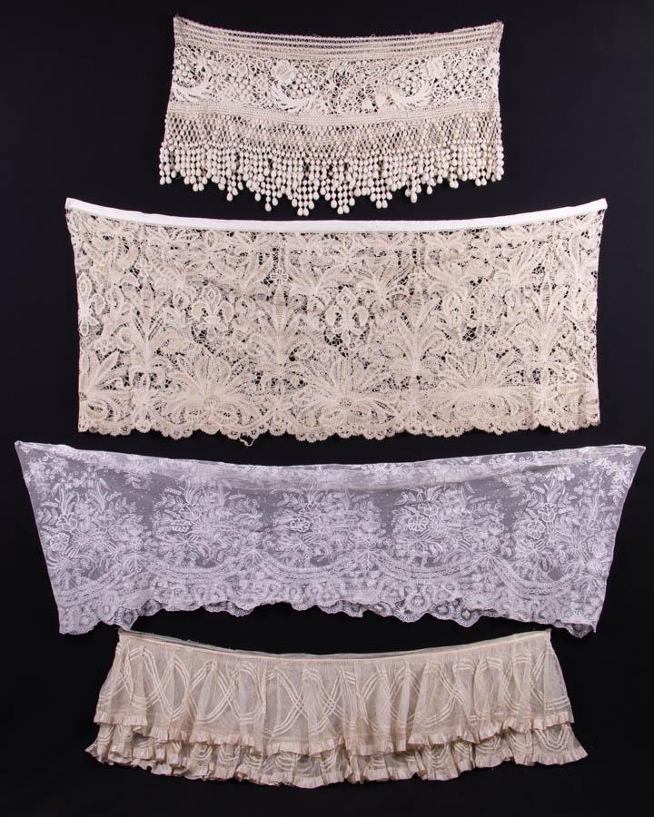 FOUR LACE FLOUNCES, EARLY 20TH C (1 of 9)