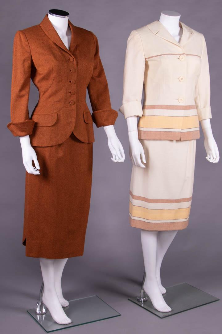 TWO IRENE WOOL SKIRT SUITS, AMERICA, 1947-1954 (1 of 9)