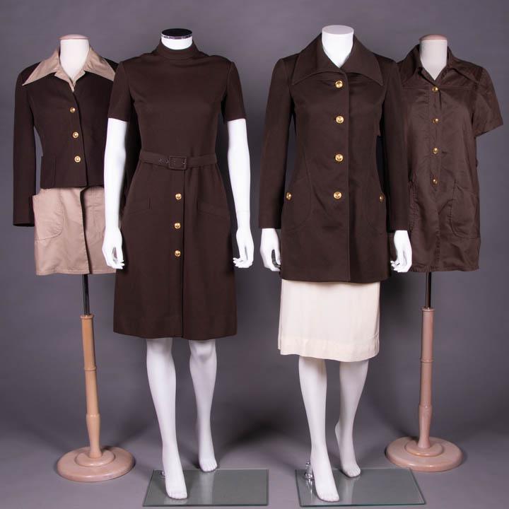 VALENTINO FOR TWA FLIGHT ATTENDANT ENSEMBLES, c. 1971 (1 of 10)