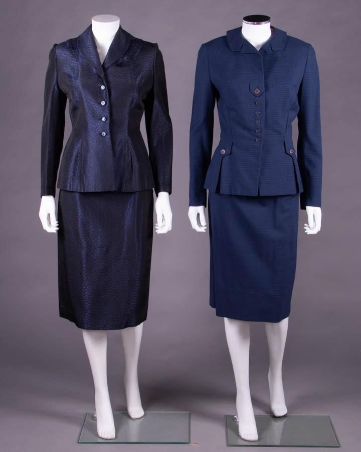 TWO NAVY IRENE SKIRT SUITS, AMERICA, 1949-1953 (1 of 10)