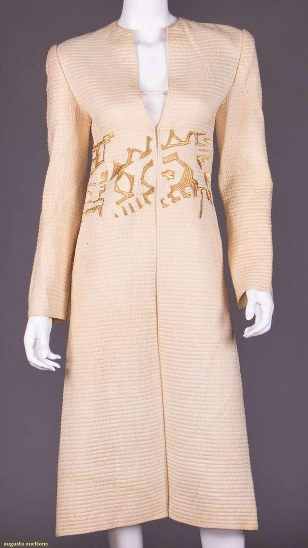 MCFADDEN QUILTED SILK COAT, AMERICA, 1980s (1 of 9)