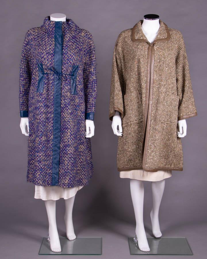 TWO BONNIE CASHIN WOOL OVERCOATS, AMERICA, 1955-1972 (1 of 7)