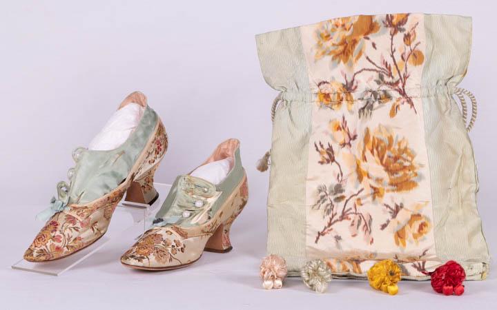 18TH C REVIVAL EVENING SLIPPER, 1880-1890s (1 of 7)