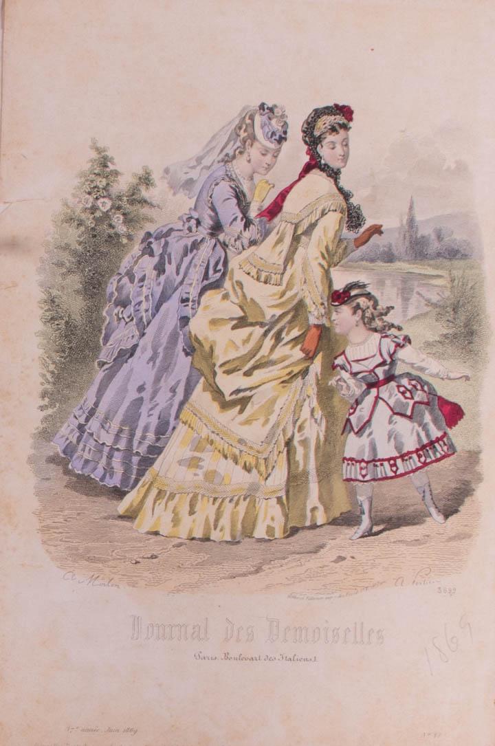 37 JOURNAL DES DEMOISELLES FASHION PLATES, 1860-1890s (1 of 10)