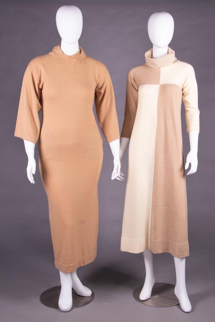 TWO BONNIE CASHIN CASHMERE DRESSES, AMERICA, 1960s (1 of 8)