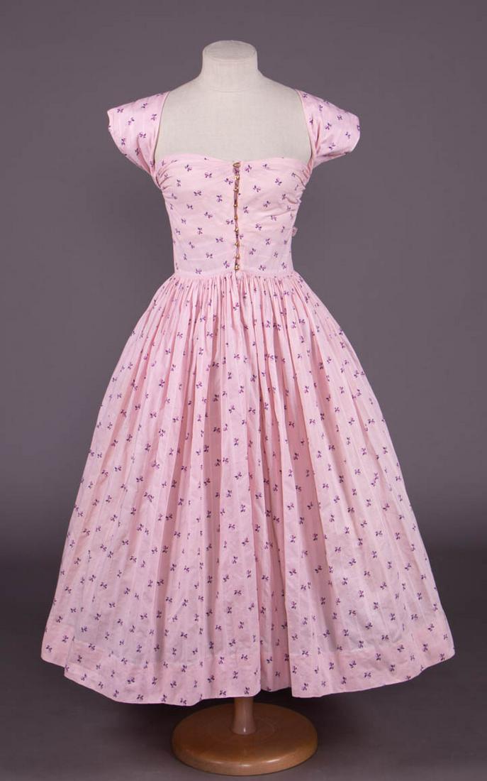CLAIRE MCCARDELL SUMMER DRESS, AMERICA, EARLY 1950s (1 of 10)