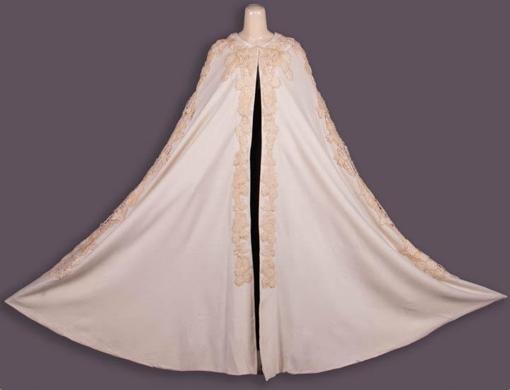 PINECONE MOTIF CASHMERE CAPE, c. 1910 (1 of 10)