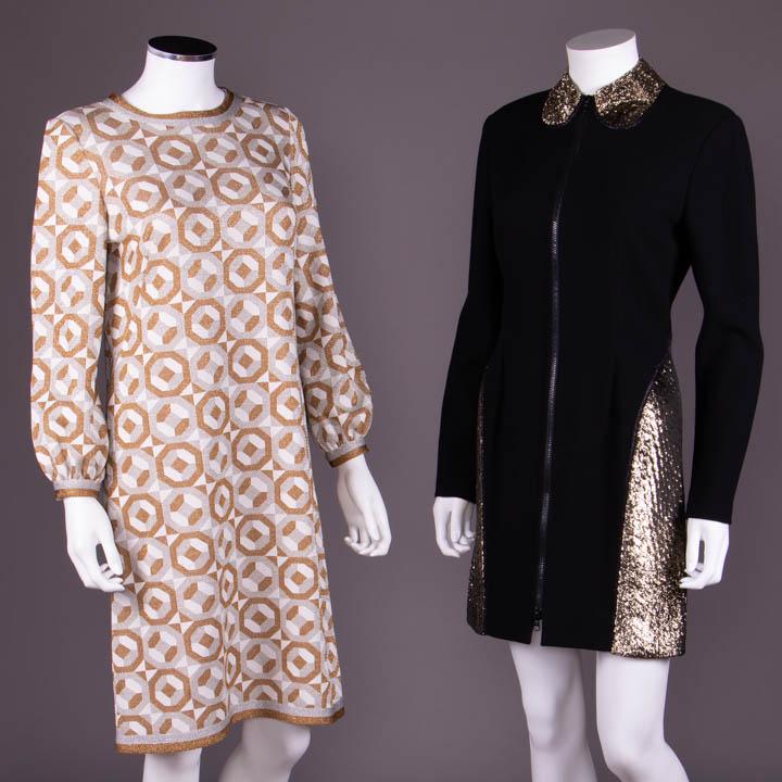 ONE METALLIC & ONE GEOFFREY BEENE PARTY DRESSES, MODERN (1 of 10)