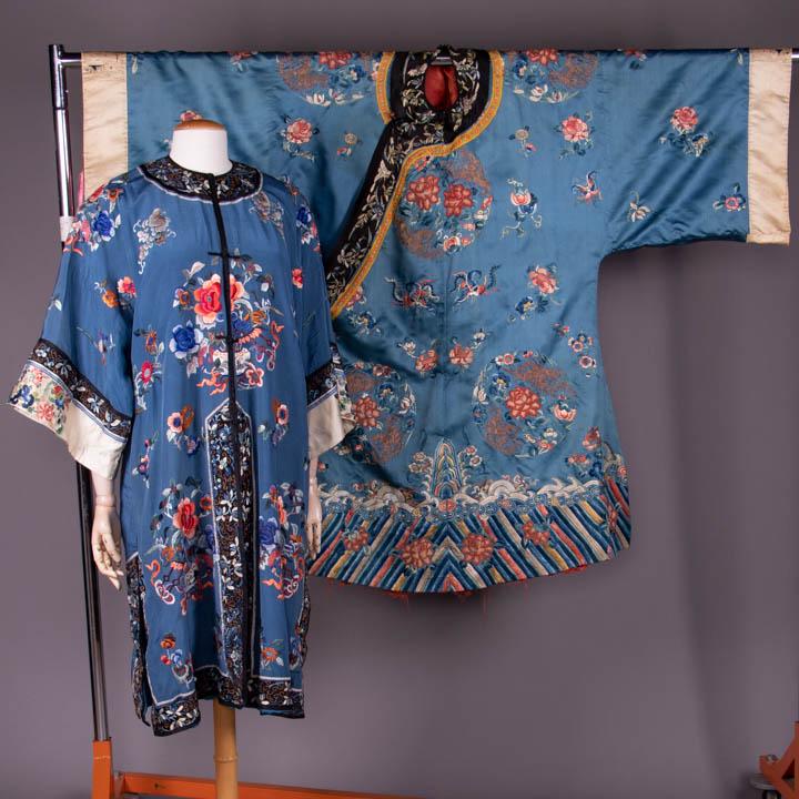 TWO SILK EMBROIDERED ROBES, CHINA, EARLY 20TH C (1 of 10)