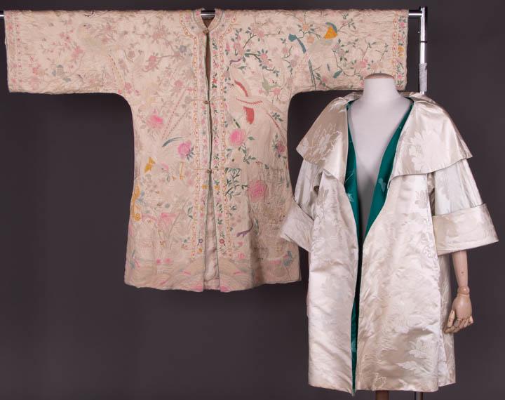 EMBROIDERED & BROCADED CHINOISERIE EVENING COATS, 1930s (1 of 10)