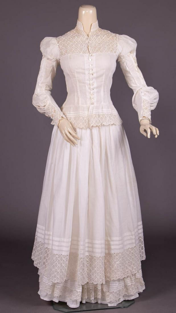 THREE PIECE SUMMER DRESS, c. 1900 (1 of 10)