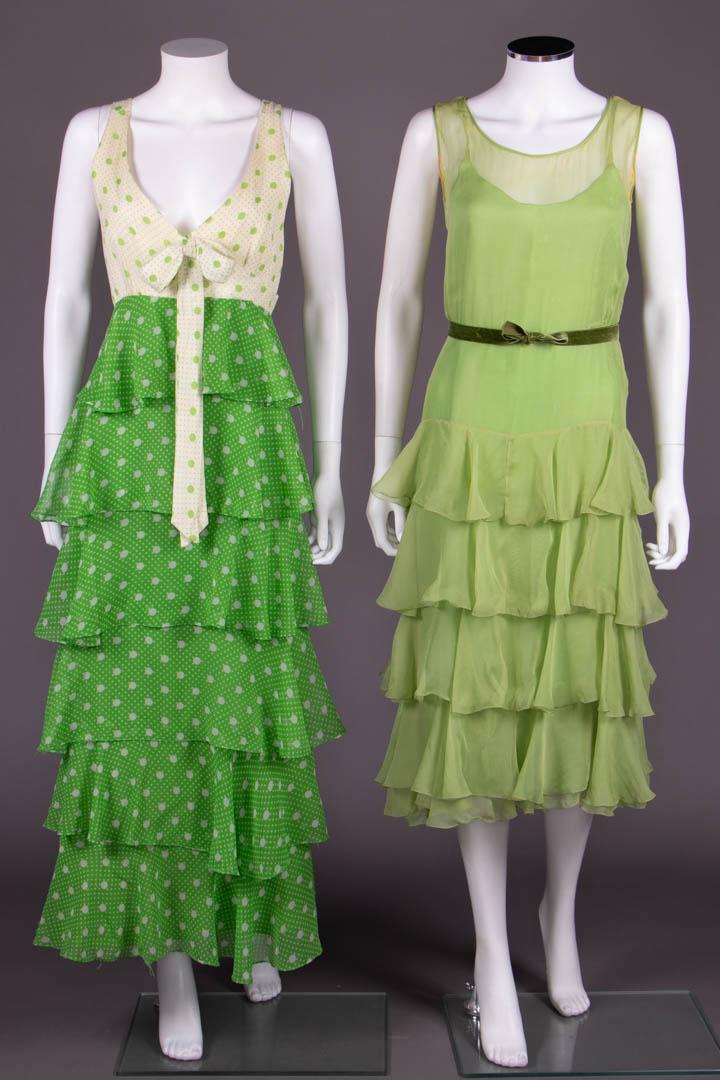 TWO SUMMER PARTY DRESSES, 1920s & 1950s (1 of 10)