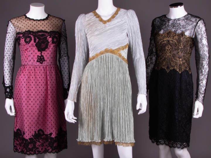 THREE PARTY DRESSES, AMERICA, 1980s (1 of 10)