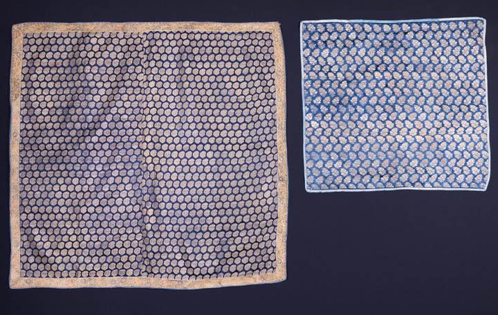 TWO BROCADED SILK PANELS, PERSIA, EARLY 19TH C & 18TH C (1 of 9)