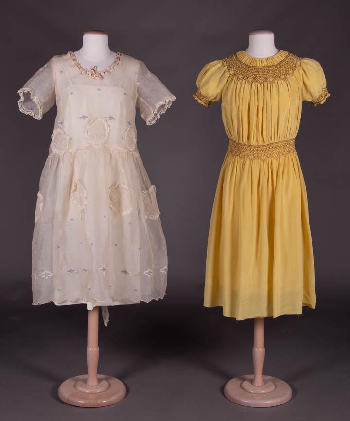 TWO GIRLS PARTY DRESSES, 1920s (1 of 10)