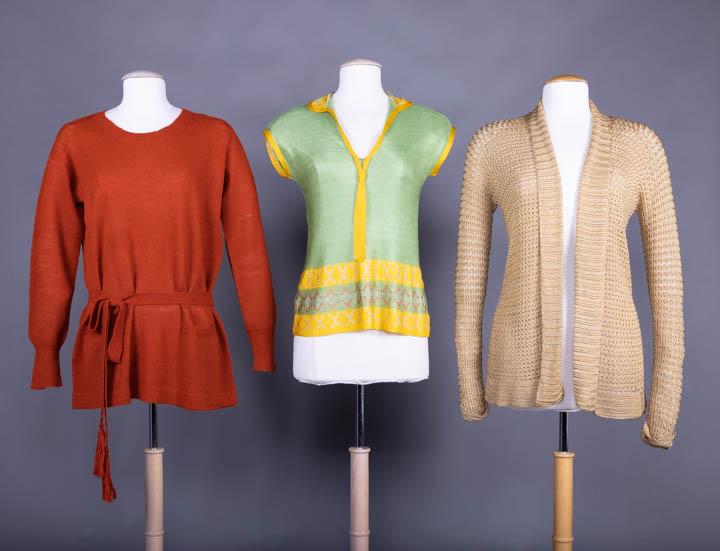 THREE KNIT OR CROCHET GARMENTS, AMERICA, 1920-1925 (1 of 10)