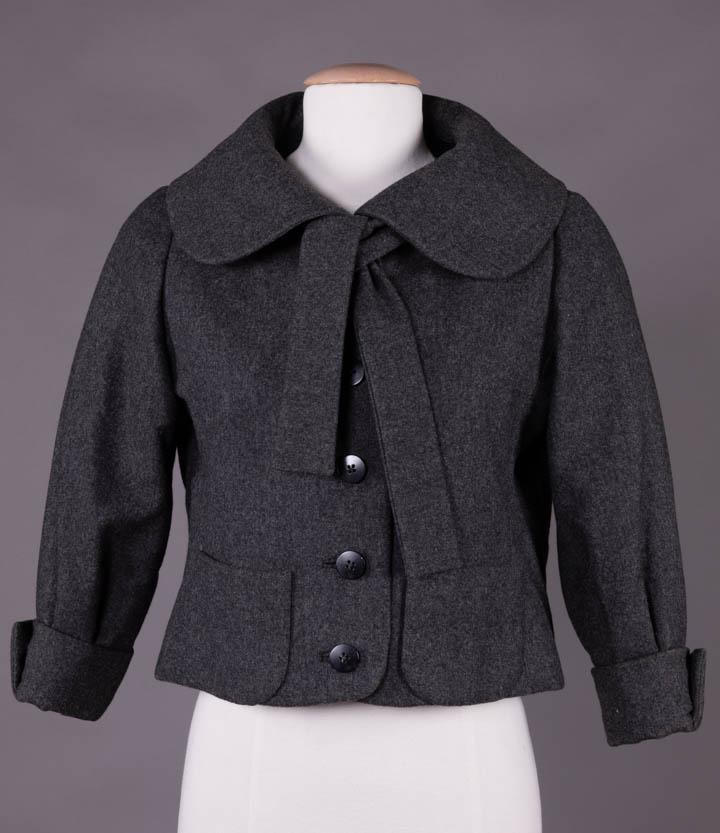 YSL FOR DIOR CASHMERE CROP JACKET, c. 1959 (1 of 10)
