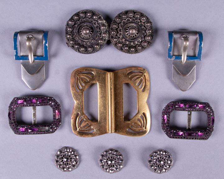 ASSORTMENT OF SHOE & DRESS ORNAMENTS, 1820-EARLY 20TH (1 of 8)