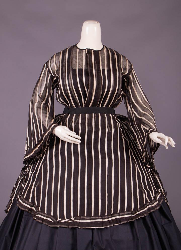 HALF MOURNING DRESS ELEMENTS, 1860s (1 of 10)