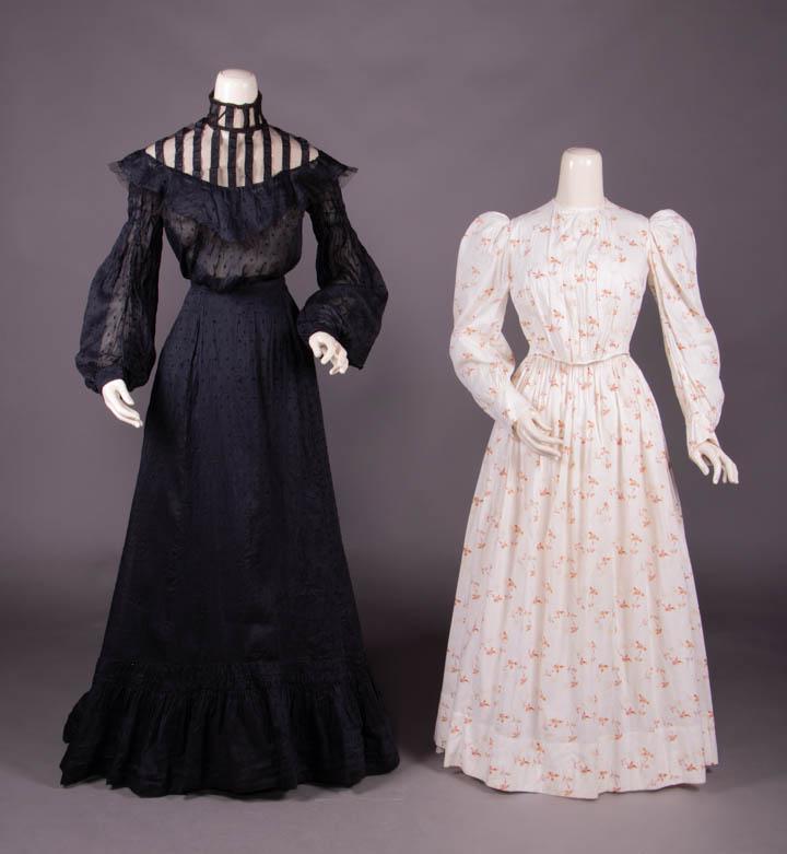 MOURNING DRESS & DAY DRESS, EARLY 1890s & c. 1904 (1 of 10)