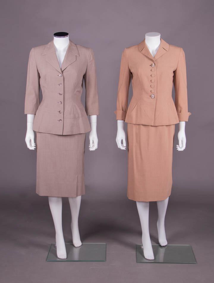 TWO IRENE WOOL SKIRT SUITS, AMERICA, 1947-1952 (1 of 11)