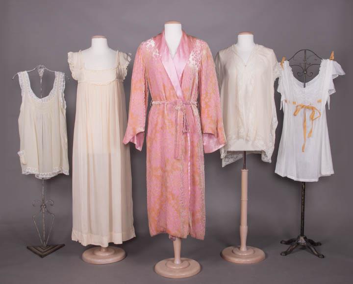 FIVE LINGERIE OR BOUDOIR GARMENTS, 1920-1930s (1 of 10)