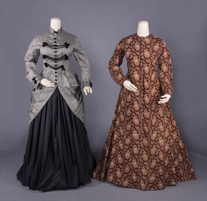 ONE EXTENDED BODICE & ONE WRAPPER, c. 1875 & 1860s (1 of 10)