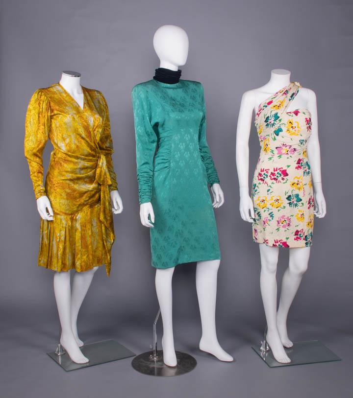 THREE UNGARO SILK PARTY DRESSES, PARIS, 1980-1990s (1 of 10)