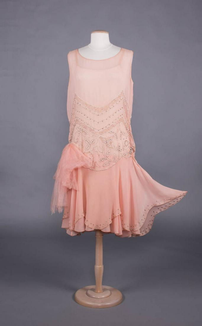 SILK CREPE PARTY DRESS, MID 1920s (1 of 11)