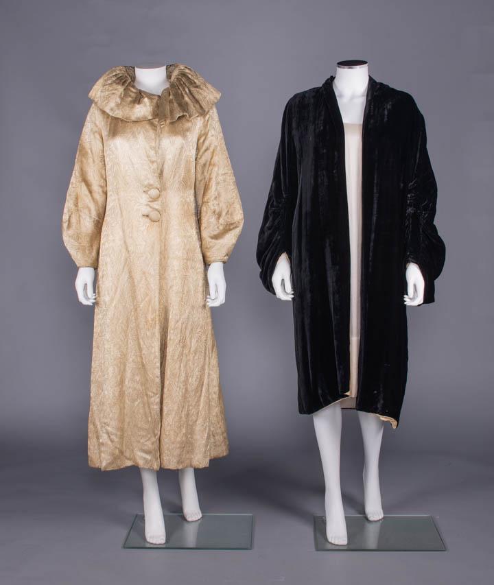 TWO SILK EVENING COATS, 1930s (1 of 10)