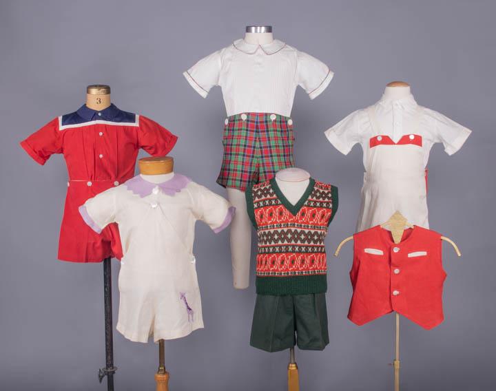 FIVE CHILDRENS OUTFITS, AMERICA, 1930-1940s (1 of 12)