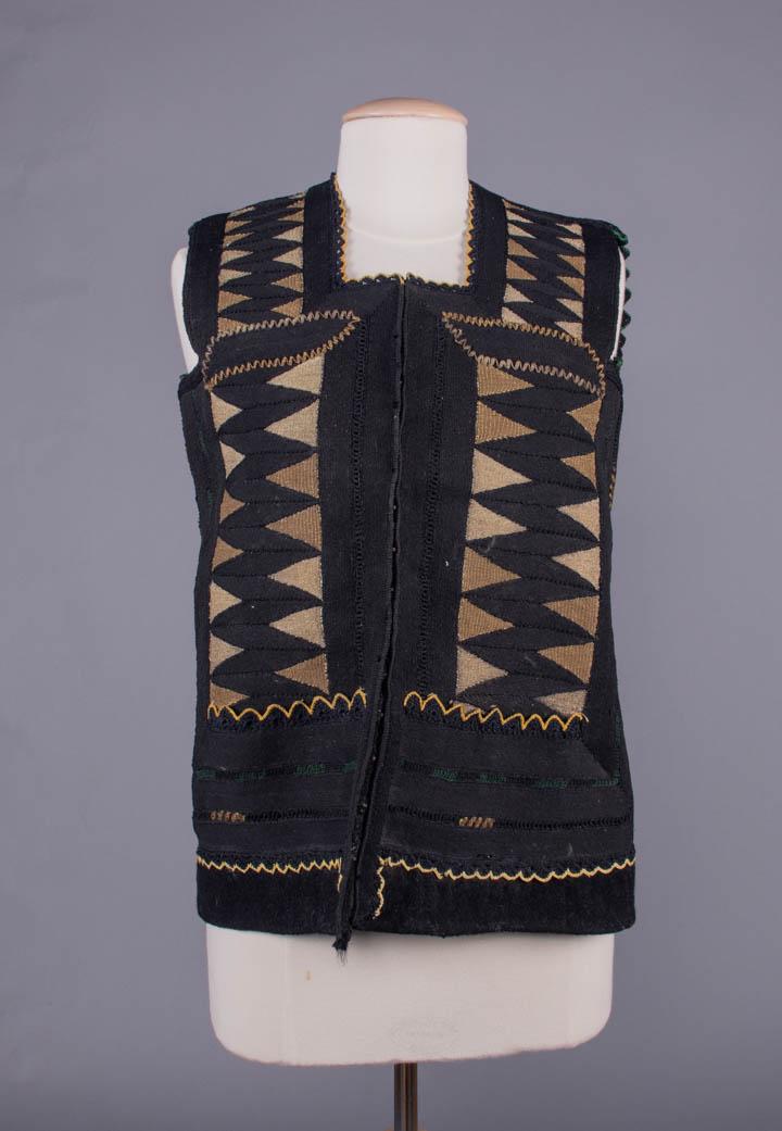 SARAKATSANI WOOL & LAME VEST, GREECE, LATE 19TH C (1 of 8)