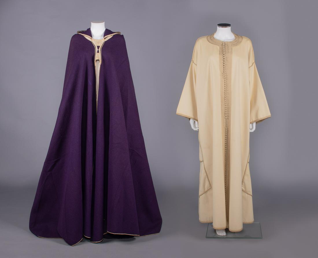 DORIS DUKE WOOL BROADCLOTH BURNOOSE & ROBE, NORTH AFRICA, MID 20TH C (1 of 12)